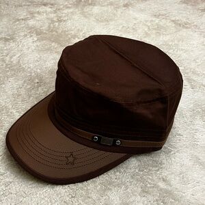 Brown Military Style Cap